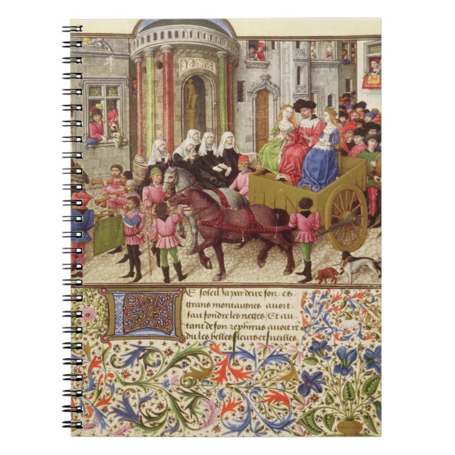 Ms 2617 Theseus makes a triumphal entry into Athen Notebook (Front)