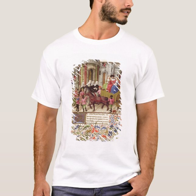 Ms 2617 Theseus makes a triumphal entry into Athen T-Shirt (Front)