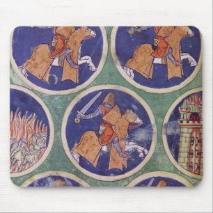 Ms 3516 fol.217v Five Knights Mouse Pad