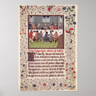 Ms 370 fol.184 The Last Supper Poster