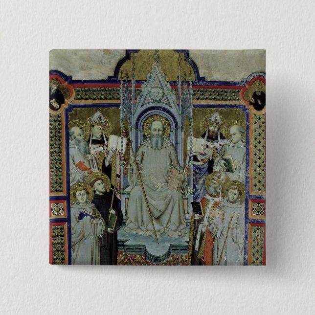 Ms 501 St. Benedict (vellum) Pinback Button (Front)