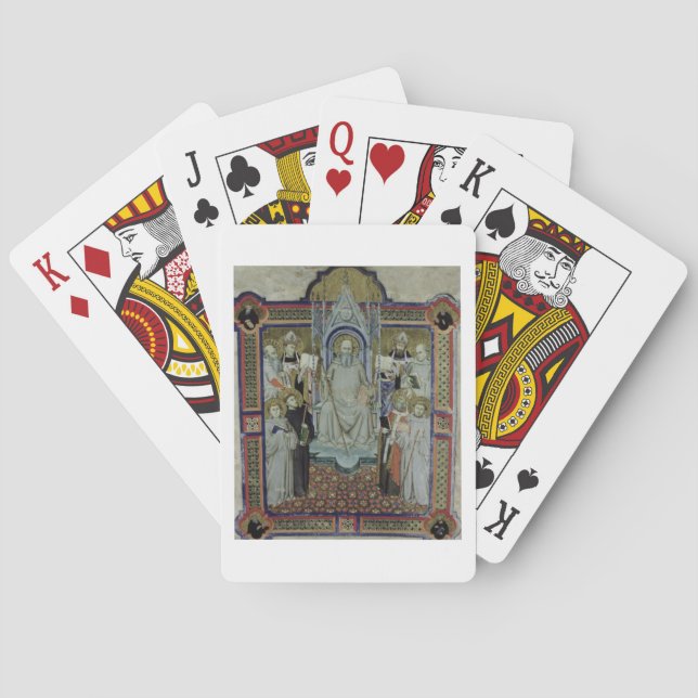 Ms 501 St. Benedict (vellum) Poker Cards (Back)