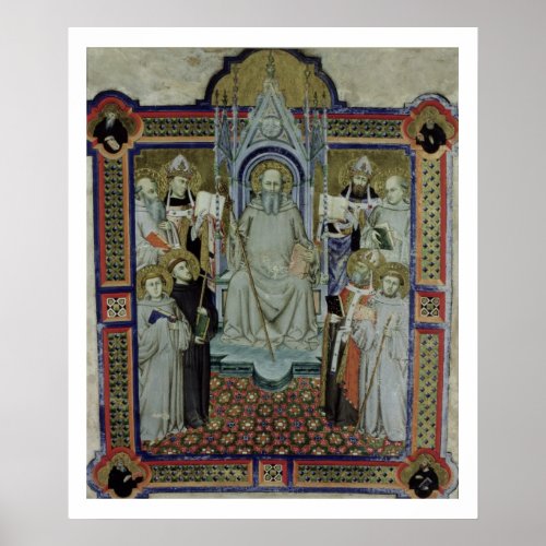 Ms 501 St Benedict vellum Poster