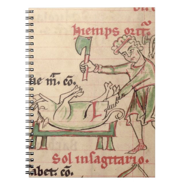 Ms 54. f.6r November: Killing the Pig, from a Cist Notebook (Front)