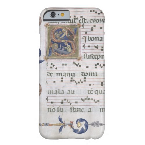 Ms 564 f13v Page with historiated initial S dep Barely There iPhone 6 Case