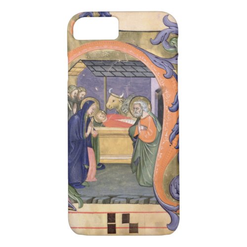 Ms 571 f6r Historiated initial H depicting the iPhone 87 Case