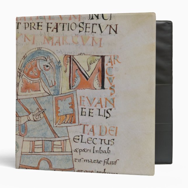 Ms 8 f.42 St. Mark the Evangelist Binder (Front/Inside)