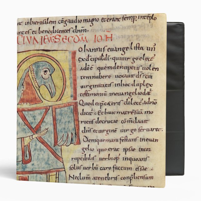 Ms 8 f.95v St. John the Evangelist Binder (Front/Inside)