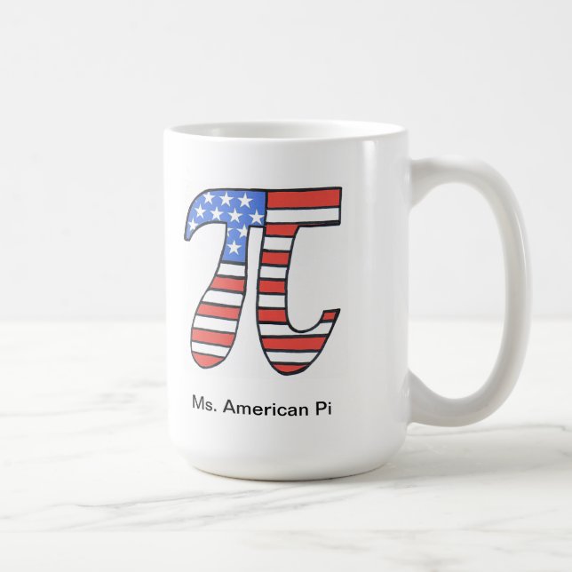 Ms. American Pi Coffee Mug (Right)