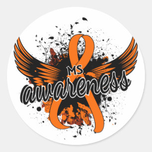 MS Awareness 16 Classic Round Sticker