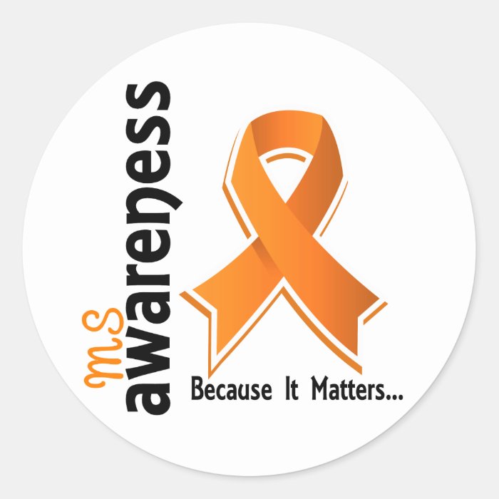 MS Awareness 5 Sticker