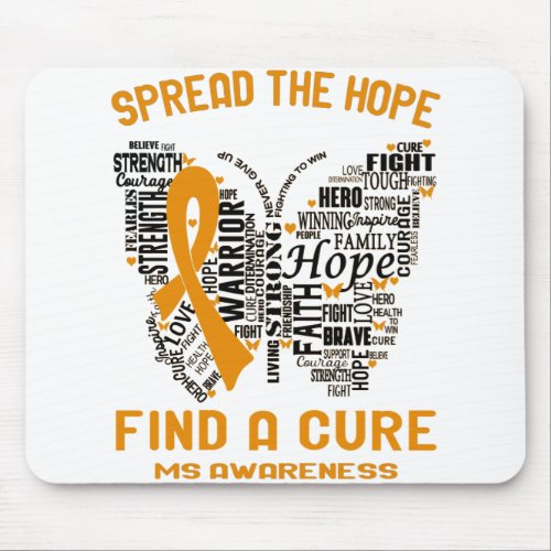 MS Awareness Month Ribbon Gifts Mouse Pad