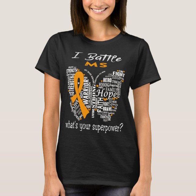 MS Awareness Month Ribbon Gifts T-Shirt (Front)