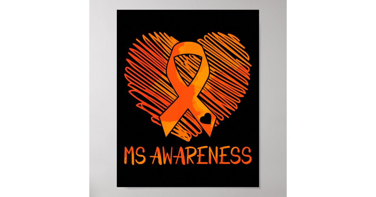 Ms Awareness Multiple Sclerosis Awareness Poster | Zazzle