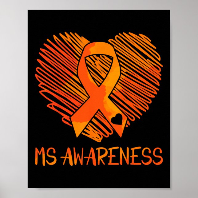 Ms Awareness Multiple Sclerosis Awareness  Poster (Front)