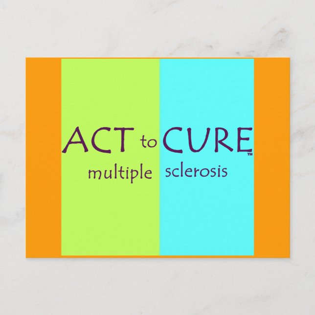MS Awareness Postcard Cure Multiple Sclerosis (Front)