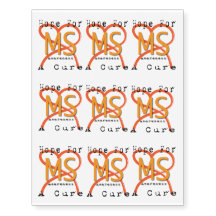 MS Awareness Temporary Tattoos