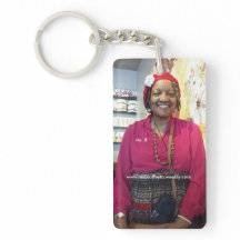 Ms. B Coffee - Rectangle (single-sided) Keychain