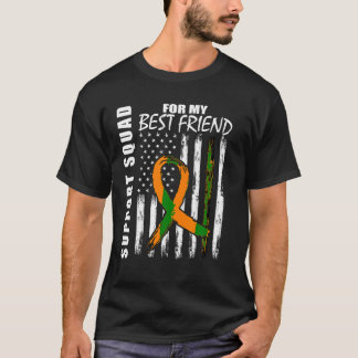 MS Best Friend Gifts Multiple Sclerosis Flag Suppo T-Shirt