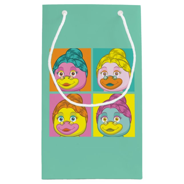 Ms. Birdy Pop Art Small Gift Bag (Back)