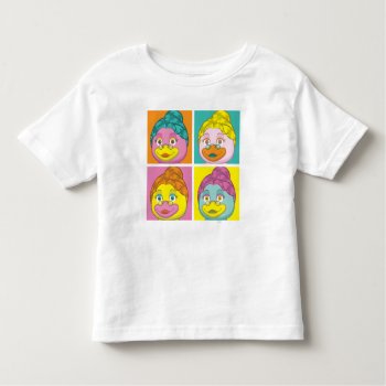 Ms. Birdy Pop Art Toddler T-shirt by webkinz at Zazzle