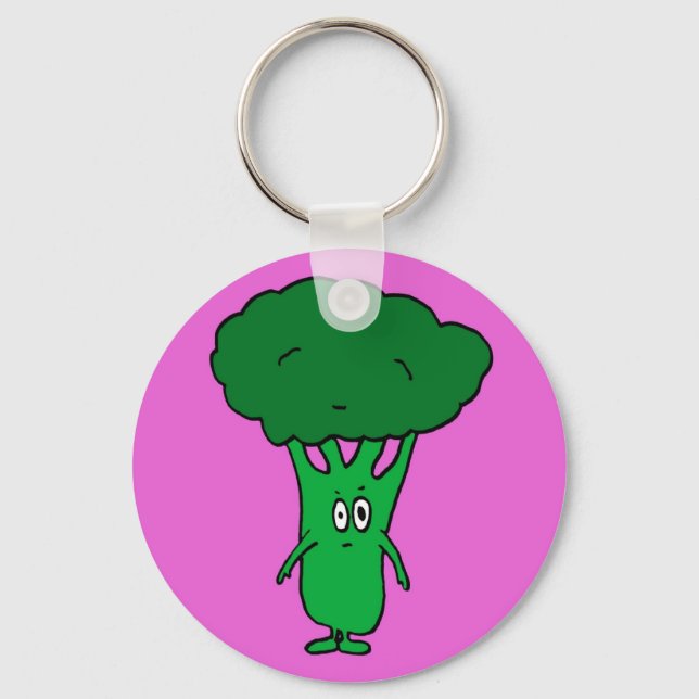 Ms. Broccoli Keychain (Front)