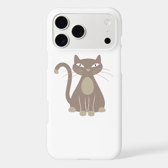 Ms Brown Cat Iphone Case (Back)