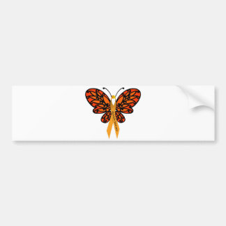 MS Butterfly Bumper Sticker