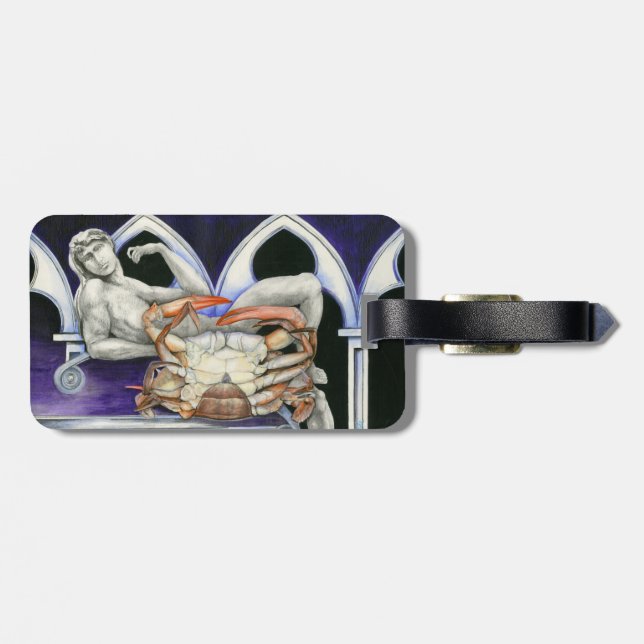 Ms. Crabtree, The New World Luggage Tag (Back Horizontal)