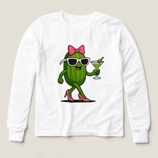 Ms. Cucumber Chic Tri-Blend Shirts (Design Front)