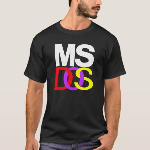 MS DOS T_Shirt