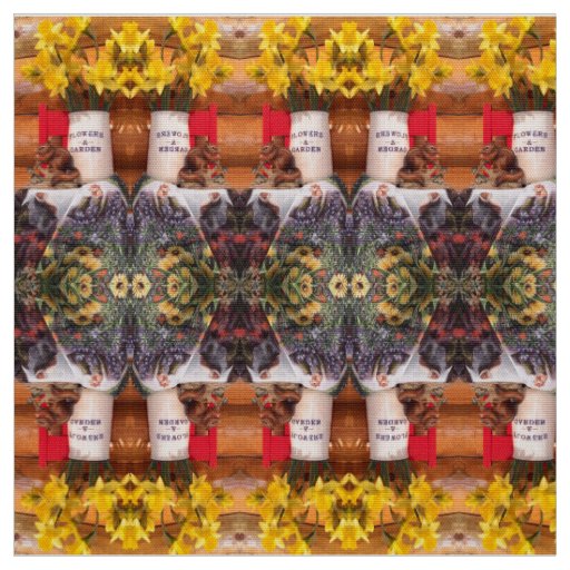 "Ms. Elizabeth's Flower Garden Fabric