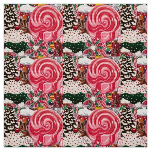 "Ms. Elizabeth's Peppermint World" Fabric