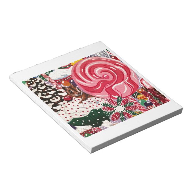 "Ms Elizabeth's Peppermint World" Notepad (Angled)