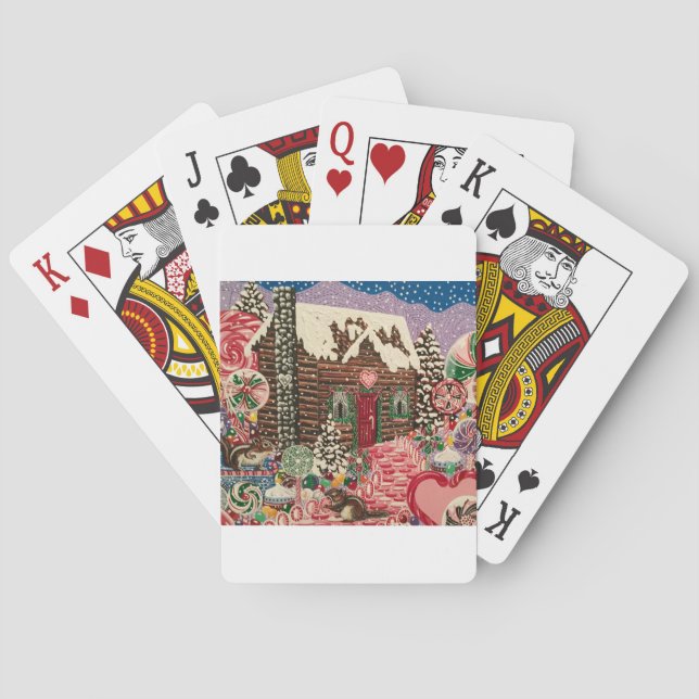 Ms. Elizabeth's Peppermint World Poker Cards (Back)