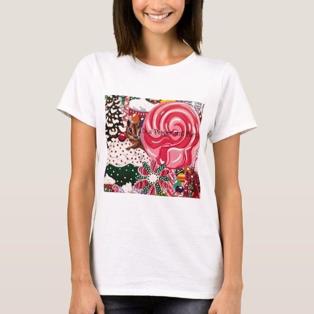 "Ms Elizabeth's Peppermint World" T-Shirt (Front)