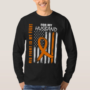 MS Family Fight Husband Multiple Sclerosis America T-Shirt