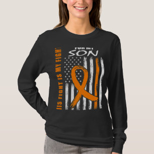 MS Family Fight Son Multiple Sclerosis American Fl T-Shirt