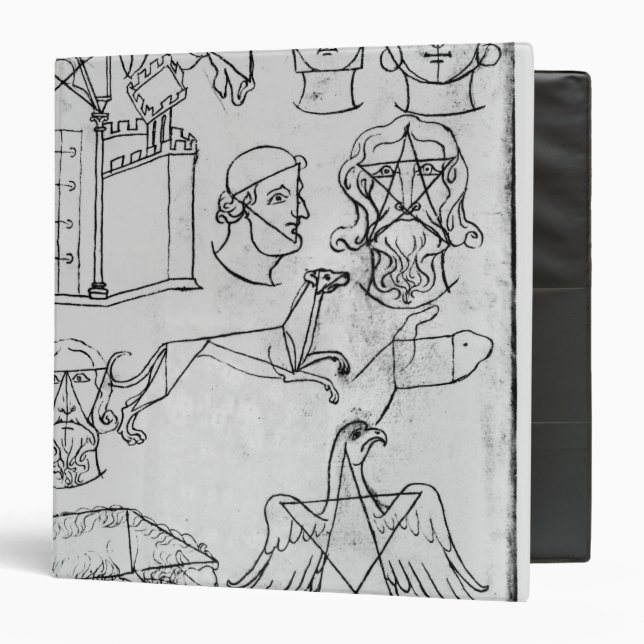 Ms Fr 19093 fol.18v Various drawings 3 Ring Binder (Front/Inside)