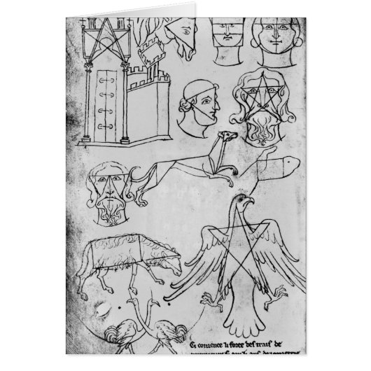 Ms Fr 19093 fol.18v Various drawings Cards (Front)
