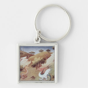 Ms Fr 2810 f.55v Dragons and other beasts Keychain