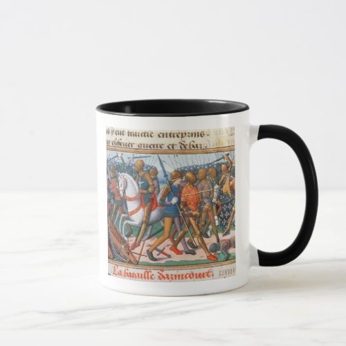 Ms Fr 5054 f11 The Battle of Agincourt 1415 fro Mug