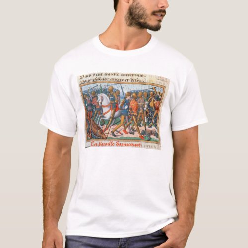 Ms Fr 5054 f11 The Battle of Agincourt 1415 fro T_Shirt