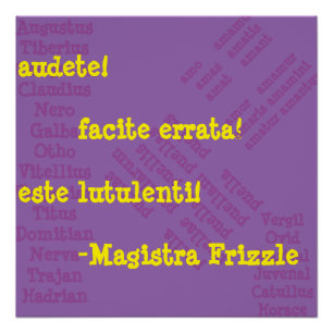 Ms. Frizzle in Latin Poster