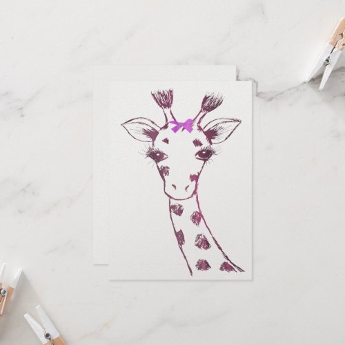 Ms Giraffe cute sarcastic design