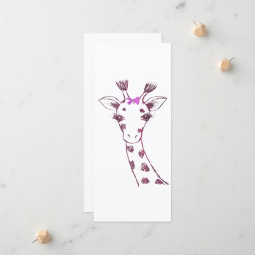 Ms Giraffe Cute Sarcastic Design  Announcement