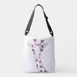 Ms. Giraffe cute sarcastic design Crossbody Bag