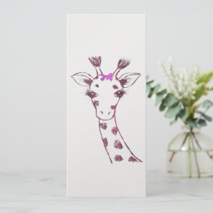 Ms. Giraffe Cute Sarcastic Design Holiday Card