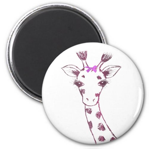 Ms Giraffe cute sarcastic design Magnet
