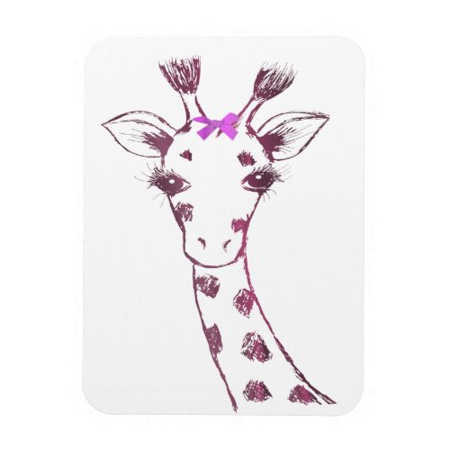 Ms Giraffe cute sarcastic design Magnet